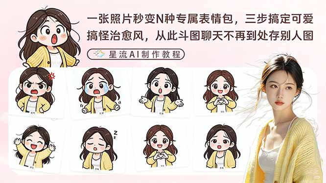 一张照片秒变N种专属表情包，三步搞定可爱搞怪治愈风，从此斗图聊天不再到处存别人图-鼎誉项目网