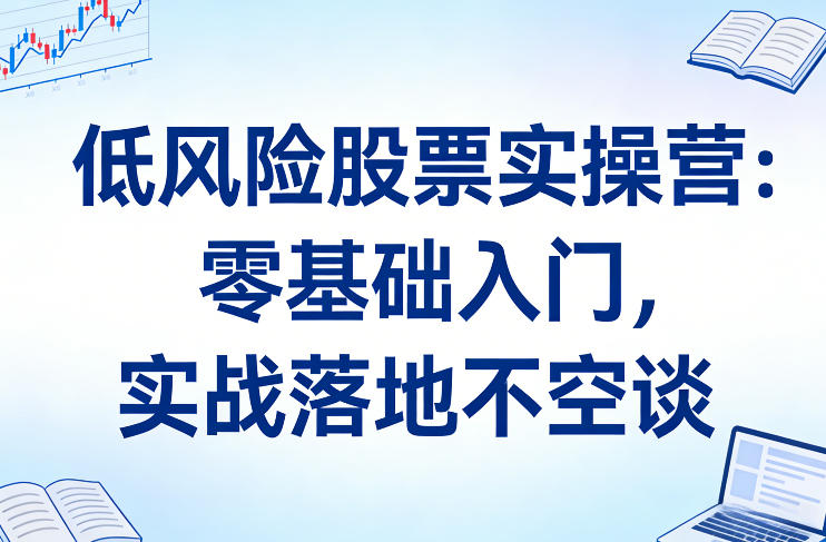 低风险股票实操营：零基础入门，实战落地不空谈-鼎誉项目网