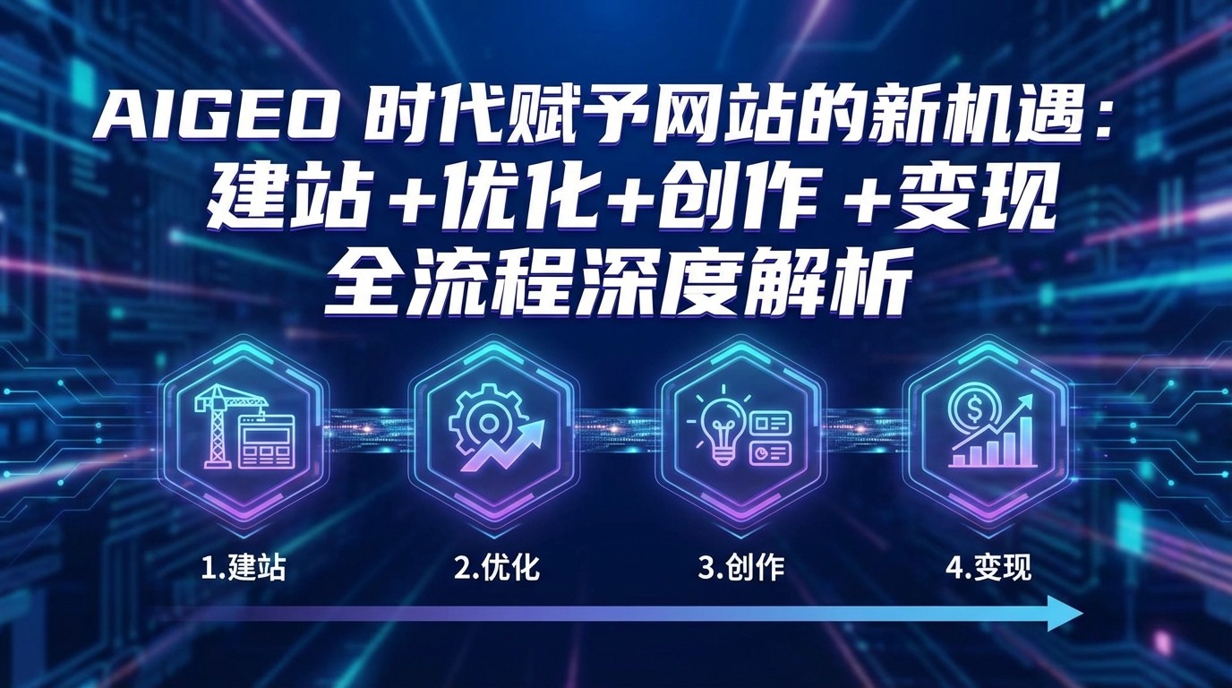 AIGEO+时代赋予网站的新机遇：建站+优化+创作+变现+全流程深度解析-鼎誉项目网