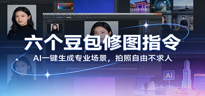 六个豆包修图指令:AI 一键生成专业场景,拍照自由不求人-鼎誉项目网