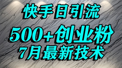 创业粉怎么打？快手精准引流创业粉，宝妈群体日进500+精准流量-鼎誉项目网