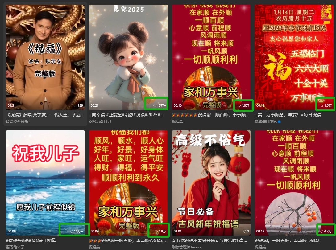 银发经济新年风口,儿女祝福视频爆火,一条作品上万播放,一定要抓住-鼎誉项目网