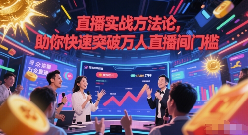 直播实战方法论，助你快速突破万人直播间门槛-鼎誉项目网