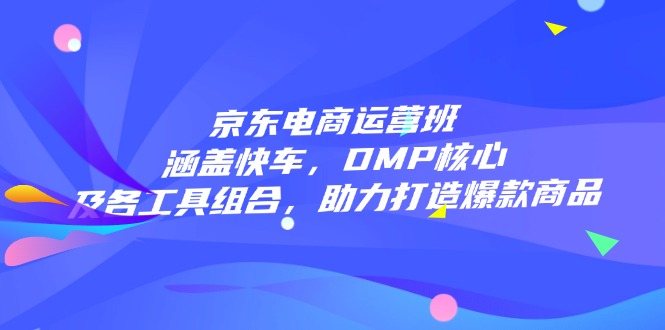 京东电商运营班：涵盖快车，DMP核心及各工具组合，助力打造爆款商品-鼎誉项目网