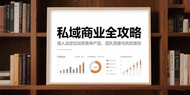 私域商业全攻略，强人设定位加高客单产品，团队搭建与风险管控-鼎誉项目网