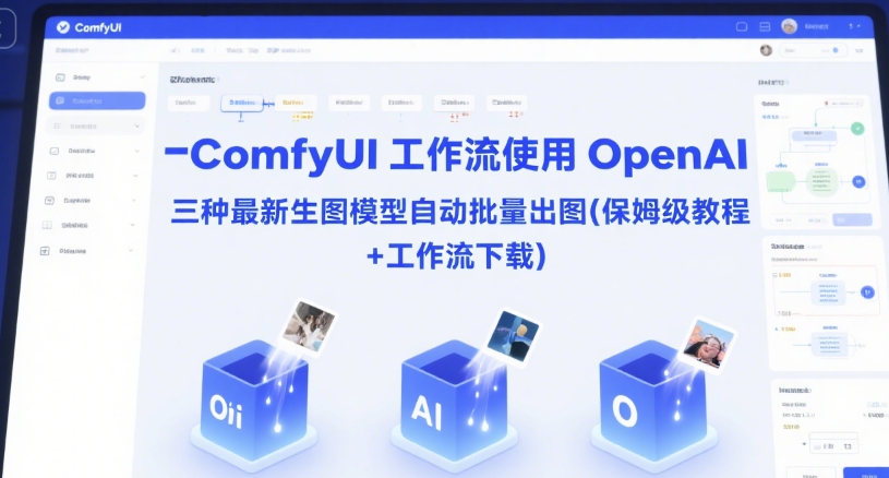 ComfyUI 工作流使用 OpenAI 三种最新生图模型自动批量出图(保姆级教程+工作流下载)-鼎誉项目网
