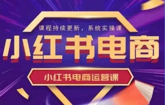 小红书电商运营实操课，​新手从0~1落地实操-鼎誉项目网
