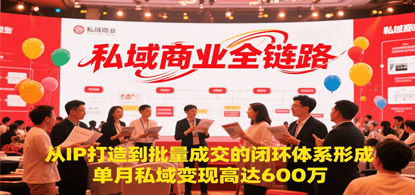 私域商业全链路，从IP打造到批量成交的闭环体系形成，单月私域变现600万-鼎誉项目网