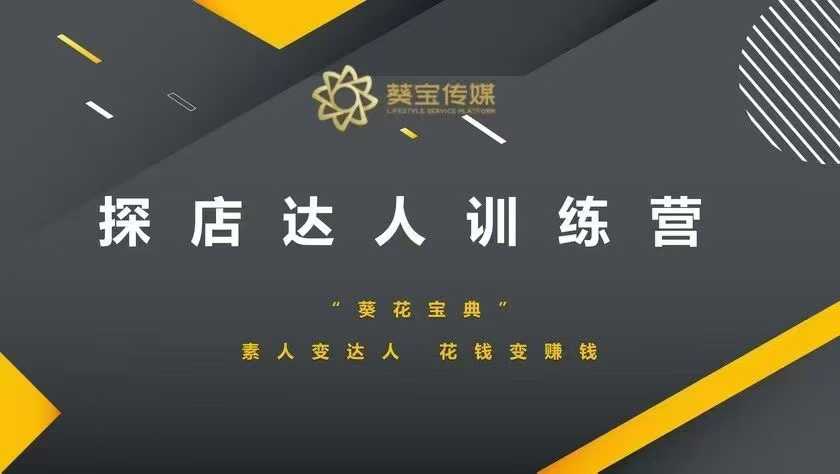 探店达人训练营，素人变达人，花钱变赚钱-鼎誉项目网