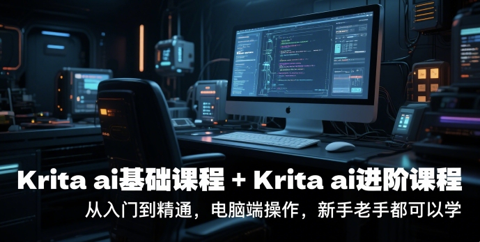 krita ai基础课程+Krita ai进阶课程，从入门到精通，电脑端操作，新手老手都可以学-鼎誉项目网