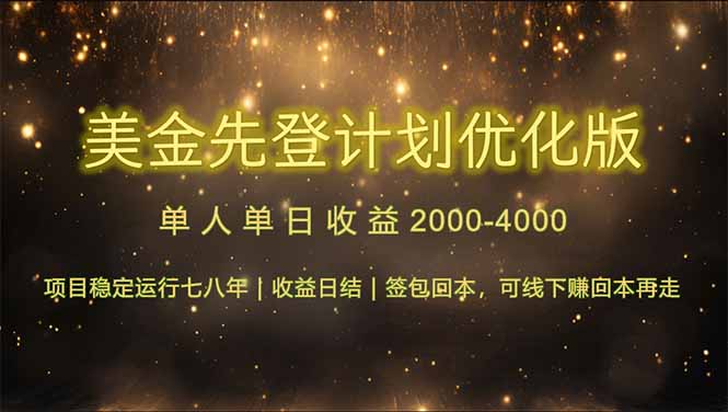 连续7-8年创单日收益冠军项目，日收益$600-1200-鼎誉项目网