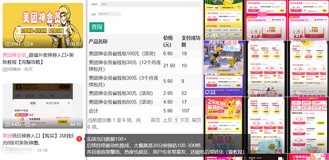 美团神券/神会员_入门级教程,外卖券膨胀推广项目【蓝海市场攻略】-鼎誉项目网