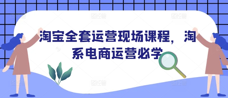 淘宝全套运营现场课程，淘系电商运营必学-鼎誉项目网