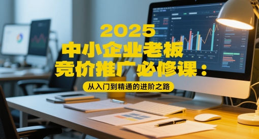 2025中小企业老板竞价推广必修课：从入门到精通的进阶之路-鼎誉项目网