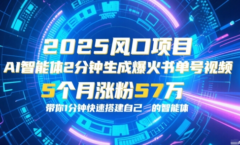 AI智能体2分钟一键生成爆火书单号原创视频，5个月涨粉57w，带你零代码1分钟搭建智能体-鼎誉项目网