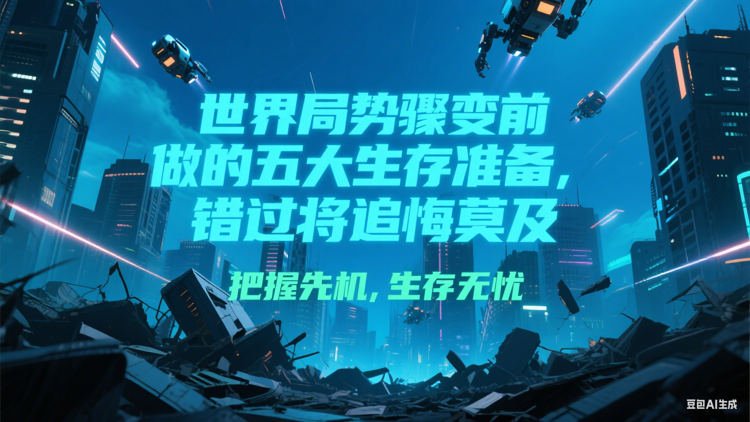付费文章《世界局势骤变前必做的五大生存准备，错过将追悔莫及》-鼎誉项目网