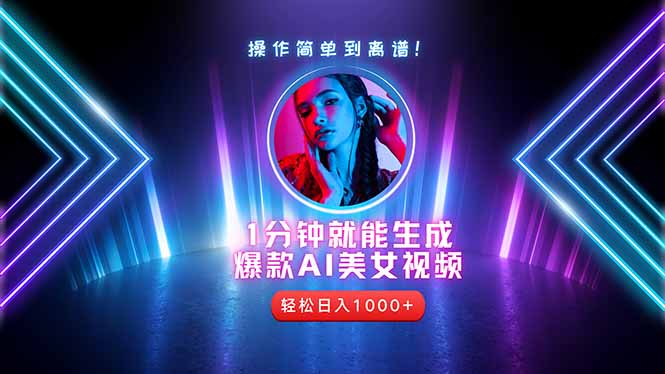 2025年最强副业：用AI做短视频，从零开始打造爆款账号！-鼎誉项目网