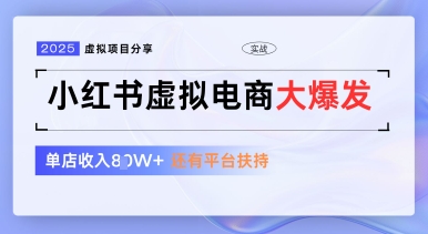 小红书虚拟电商项目，平台大力免费流量扶持，低门槛1拖3玩法-鼎誉项目网