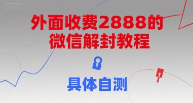 外面收费2888的微信解封教程，具体自测-鼎誉项目网