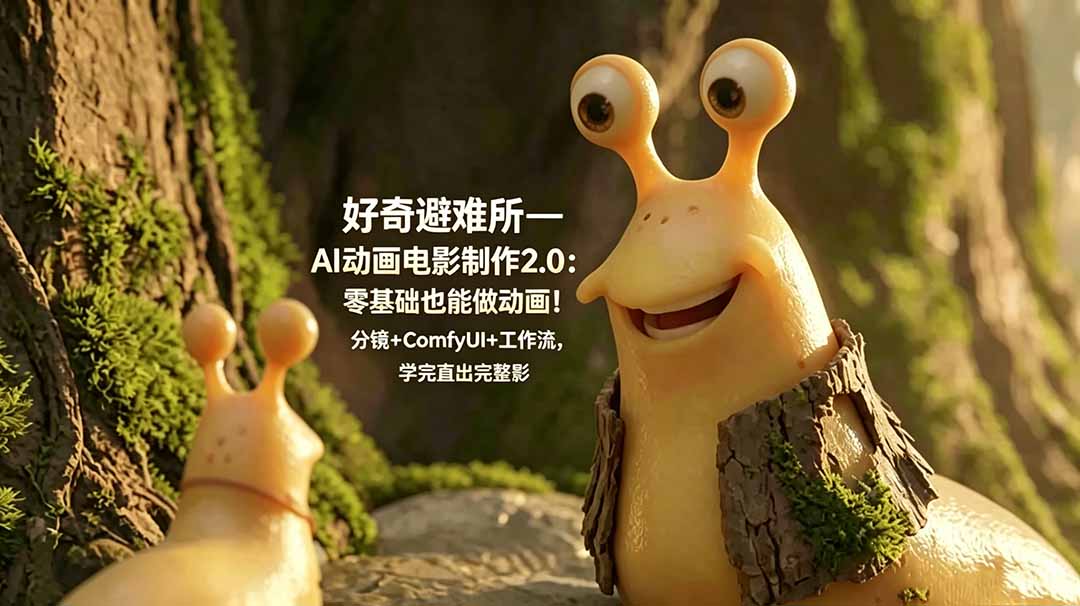 好奇避难所—AI动画电影制作2.0:零基础也能做动画!分镜+ComfyUI+工作流,学完直出完整影片-鼎誉项目网