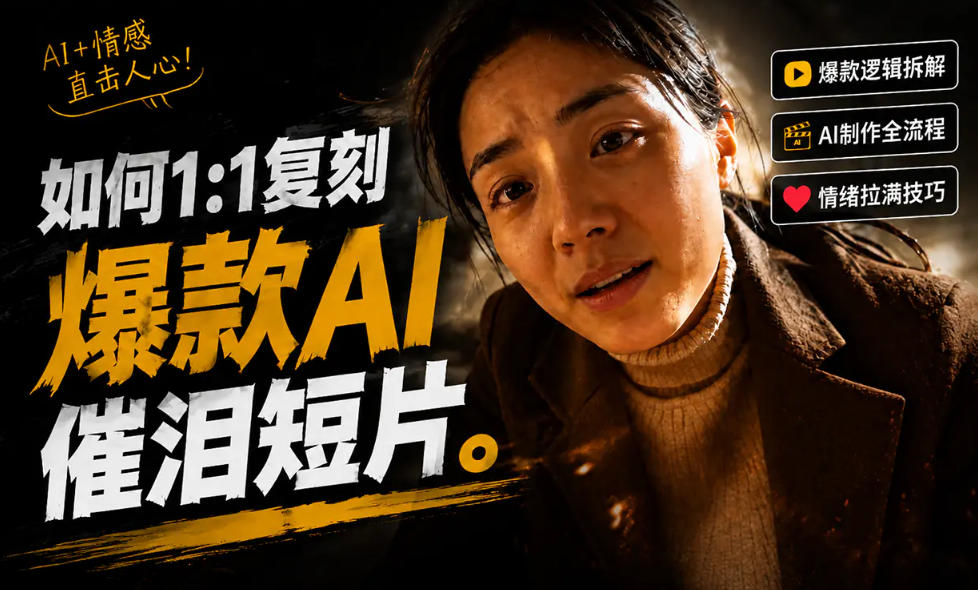 豆包+Gemini生成真人AI短剧-拆解复刻百万爆款第一人称短片，一站式讲透爆款复刻全流程-鼎誉项目网