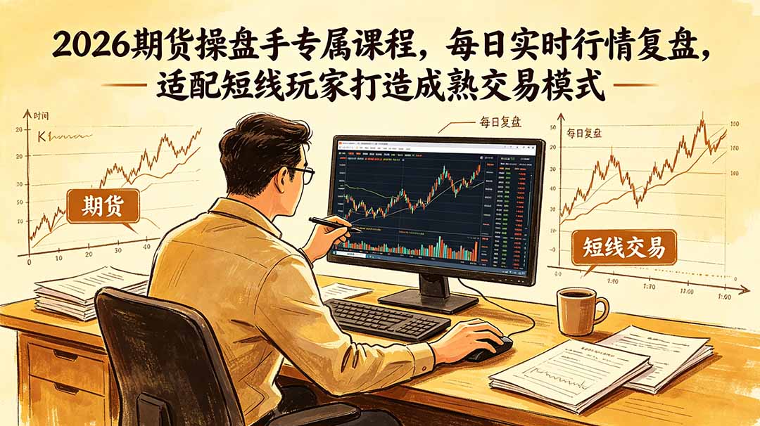 2026期货操盘手专属课程-更新6月，每日实时行情复盘，适配短线玩家打造成熟交易模式-鼎誉项目网