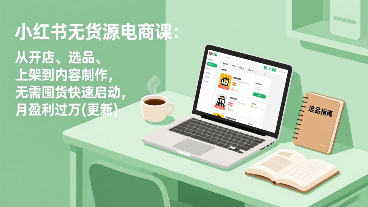 小红书无货源电商课(6月22更新-鼎誉项目网
