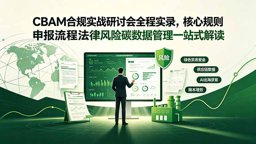 CBAM合规实战研讨会全程实录，核心规则申报流程法律风险碳数据管理一站式解读-鼎誉项目网