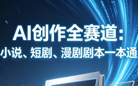 AI创作全赛道：小说、短剧、漫剧剧本一本通(更新7月)-鼎誉项目网