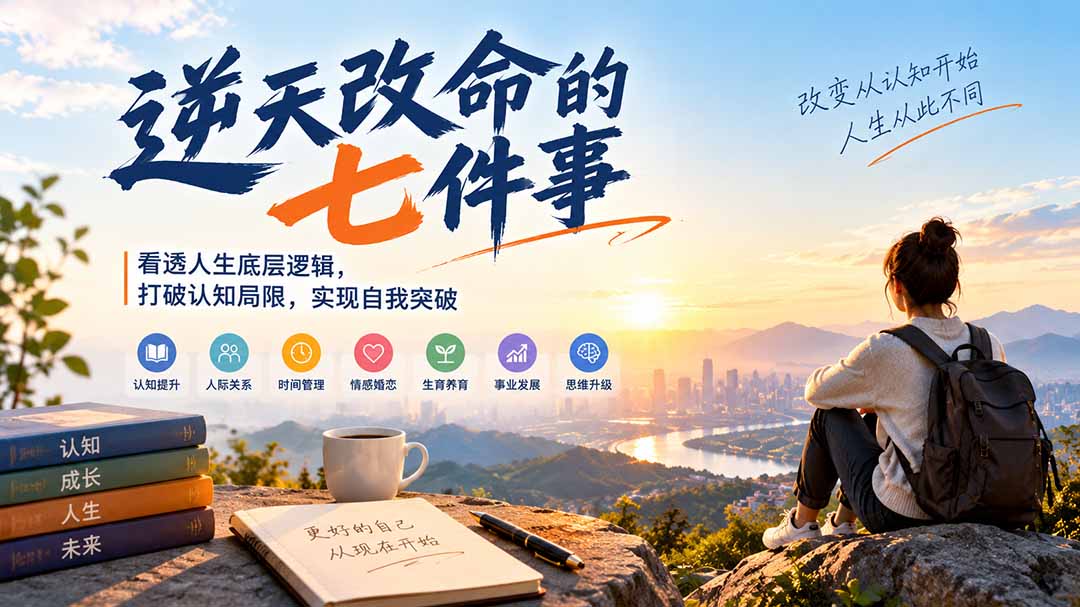 付费文章：逆天改命的七件事，看透人生底层逻辑，打破认知局限，实现自我突破-鼎誉项目网