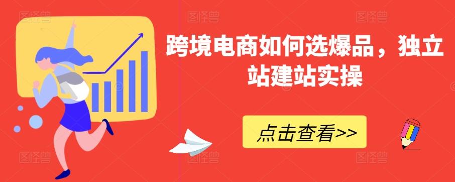 跨境电商如何选爆品，独立站建站实操-鼎誉项目网