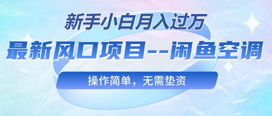 最新风口项目—闲鱼空调，新手小白月入过万，操作简单，无需垫资-鼎誉项目网