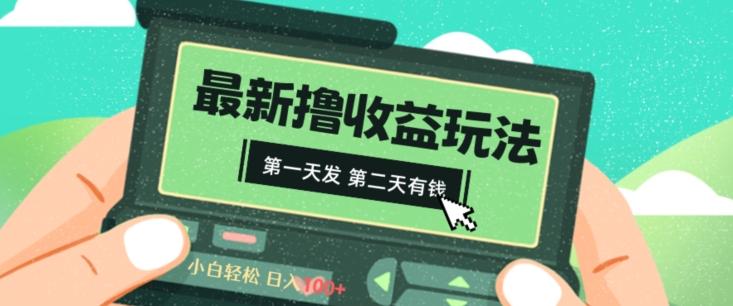 2024最新撸视频收益玩法，第一天发，第二天就有钱-鼎誉项目网