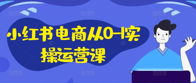 小红书电商从0-1实操运营课，小红书手机实操小红书/IP和私域课/小红书电商电脑实操板块等-鼎誉项目网