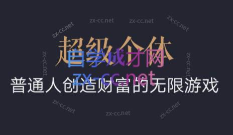 超级个体·普通人创造财富的无限游戏-鼎誉项目网
