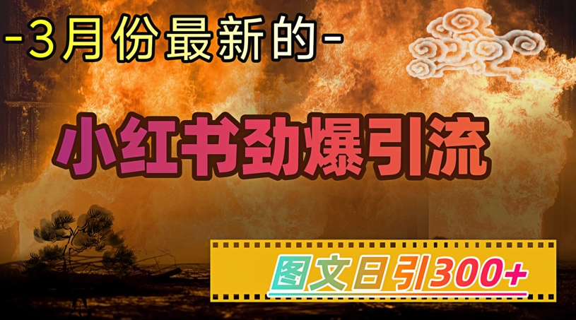 小红书超劲爆引流手段，图文日引300+轻松变现1W-鼎誉项目网