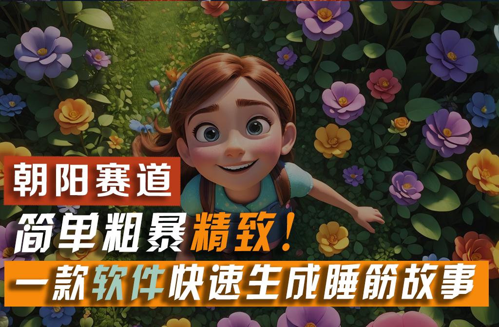 利用一款软件5分钟一条爆款睡筋故事，简单粗暴精致！小白月入2w+-鼎誉项目网