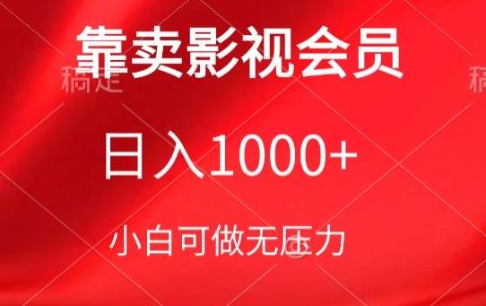靠卖影视会员，日入1000+，落地保姆级教程，新手可学【揭秘】-鼎誉项目网