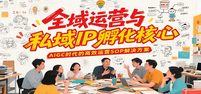 全域运营与私域IP孵化核心,AIGC时代的高效运营SOP解决方案-鼎誉项目网