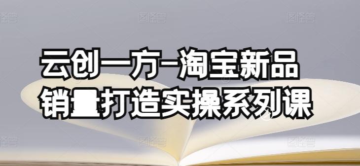 云创一方-淘宝新品销量打造实操系列课，基础销量打造(4课程)+补单渠道分析(4课程)-鼎誉项目网