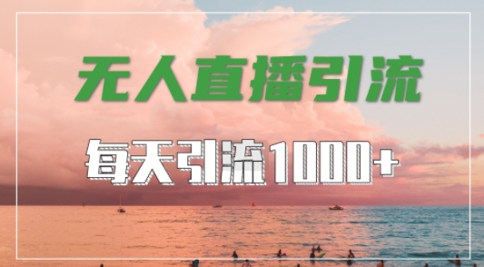 抖音快手视频号全平台通用，无人直播引流法，超暴力引流1000+高质量精准创业粉【揭秘】-鼎誉项目网