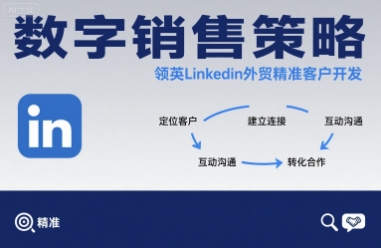 数字销售策略领英LinkedIn外贸精准客户开发-鼎誉项目网