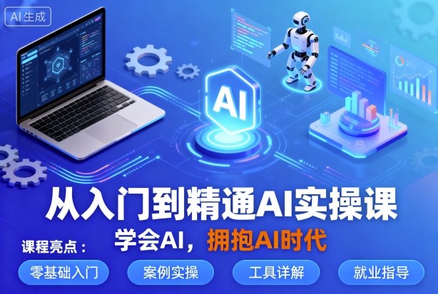 从入门到精通AI实操课，学会AI，拥抱AI时代-鼎誉项目网