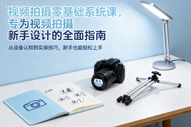 视频拍摄零基础系统课，专为视频拍摄新手设计的全面指南-鼎誉项目网