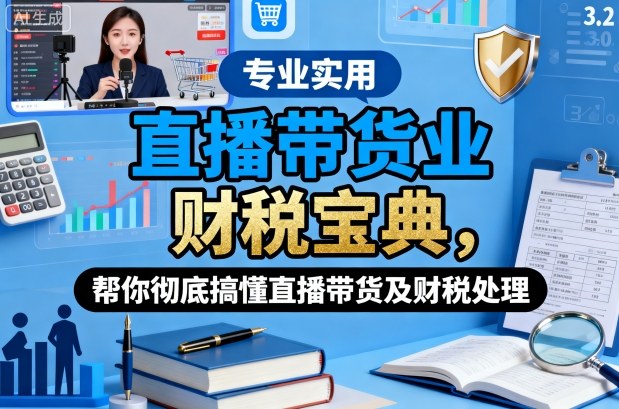 直播带货业财税宝典，帮你彻底搞懂直播带货及财税处理-鼎誉项目网