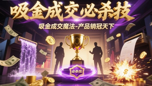 吸金成交必杀技，吸金成交魔法-产品销冠天下-鼎誉项目网