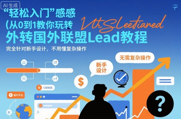 国外联盟賺美刀项目，从0到1教你玩转国外联盟Lead教程，纯新手可操作性100%-鼎誉项目网