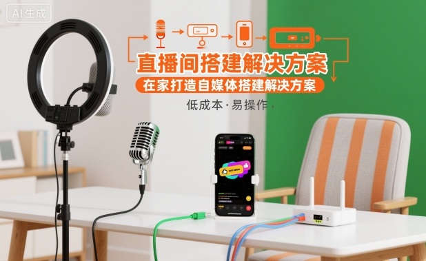 直播间搭建解决方案，在家打造自媒体搭建解决方案-鼎誉项目网