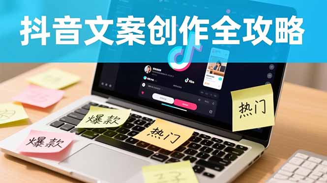 抖音文案创作全攻略：爆款标题九大绝招,100个模版直接套用,月入过万不是梦-鼎誉项目网