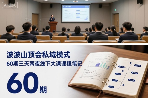 波波山顶会私域模式60期三天两夜线下大课课程笔记(文档)-鼎誉项目网